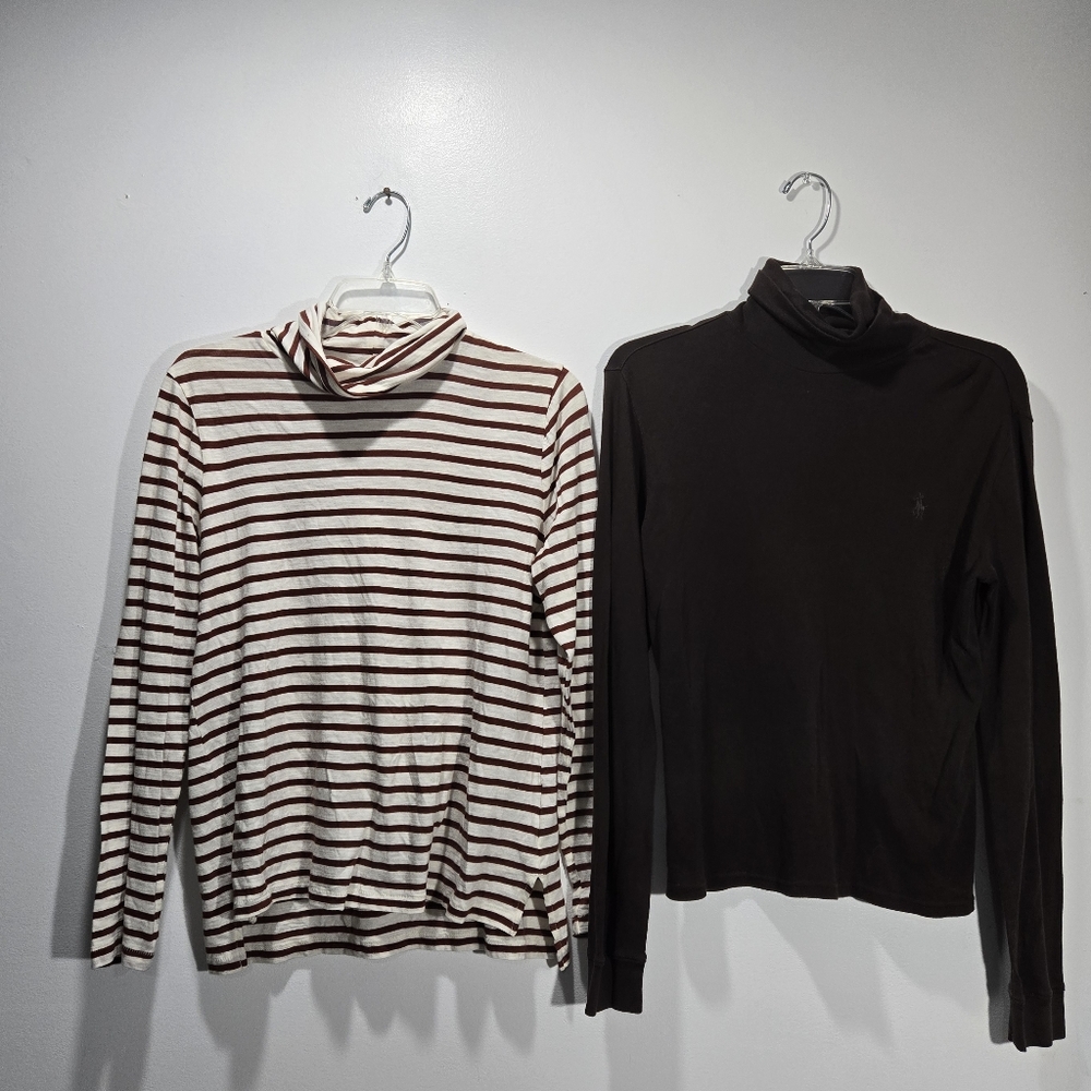 Madewell Ralph Lauren Turtleneck Shirts Bundle (2)